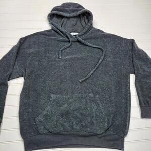 Soft Serve USA Hoodie | Charcoal Gray Pullover Sweatshirt | Size M
